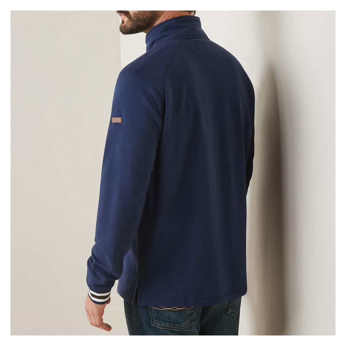 Men's Navy Portola Zip Sweatshirt main product photo