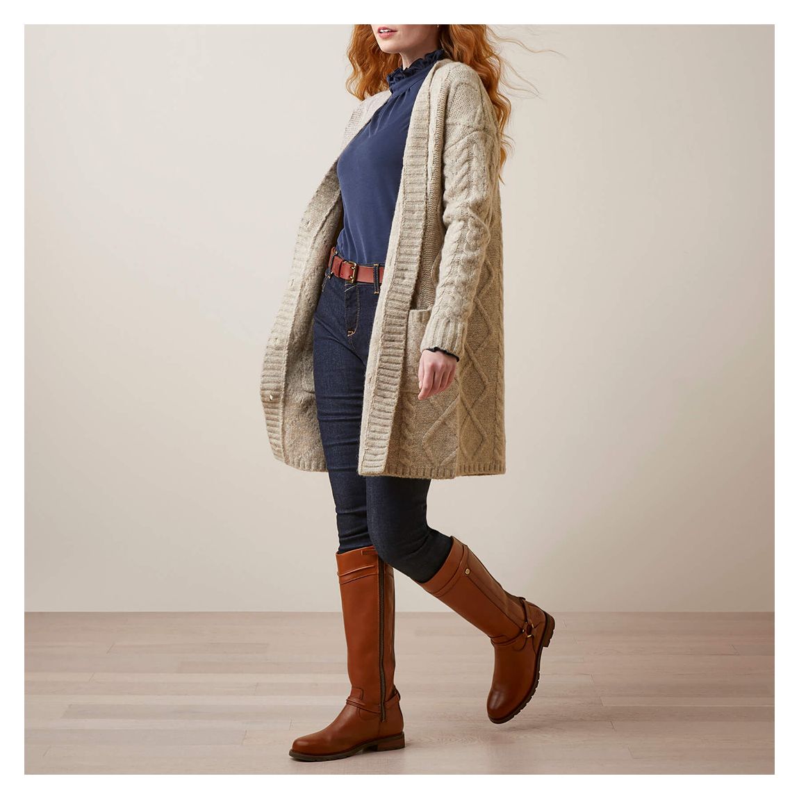 Beige Colma Cardigan main product photo