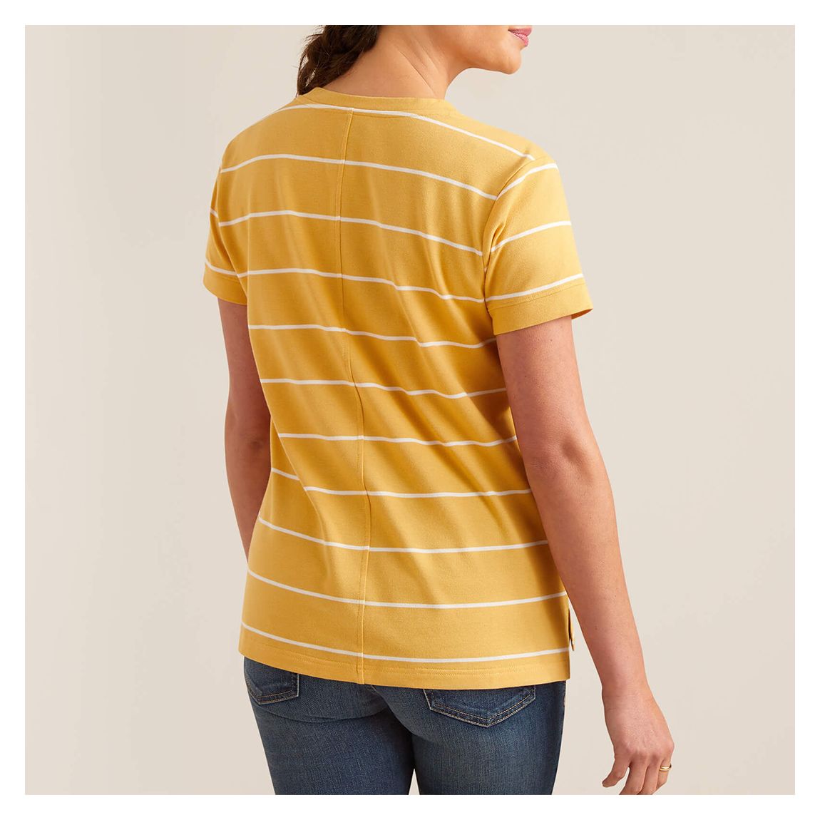 Yellow/White Fairford V-Neck T-Shirt main product photo