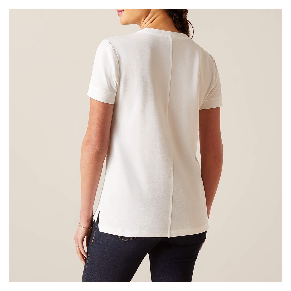 White Fairford V-Neck T-Shirt main product photo