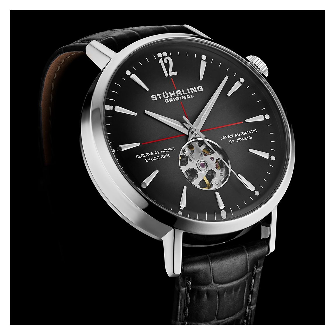 Black Men's Automatic Watch 44mm main product photo
