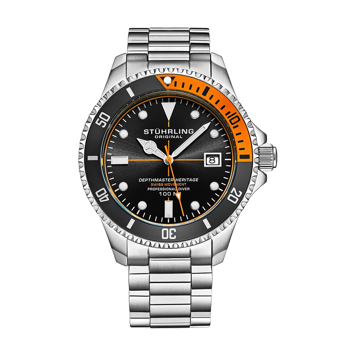 Black Men's Depthmaster Heritage Diver Date Watch 42mm main product photo