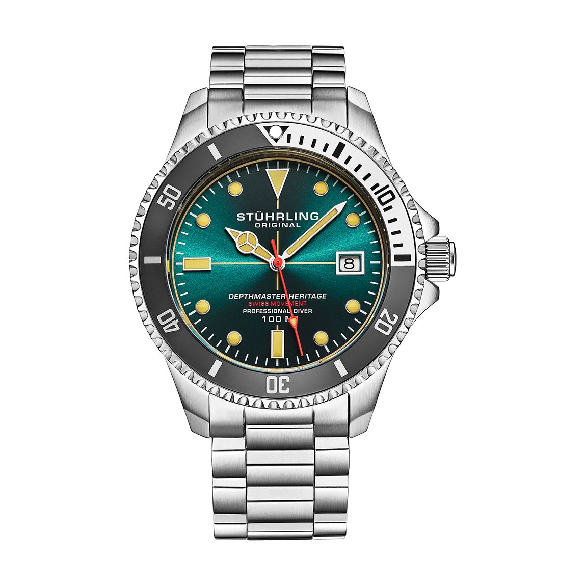 Teal Men's Depthmaster Heritage Diver Date Watch 42mm main product photo
