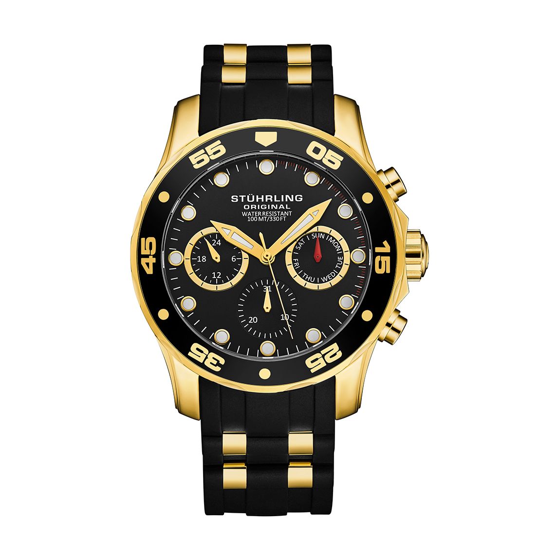 Black Men's Chronograph Quartz Watch 44 mm main product photo