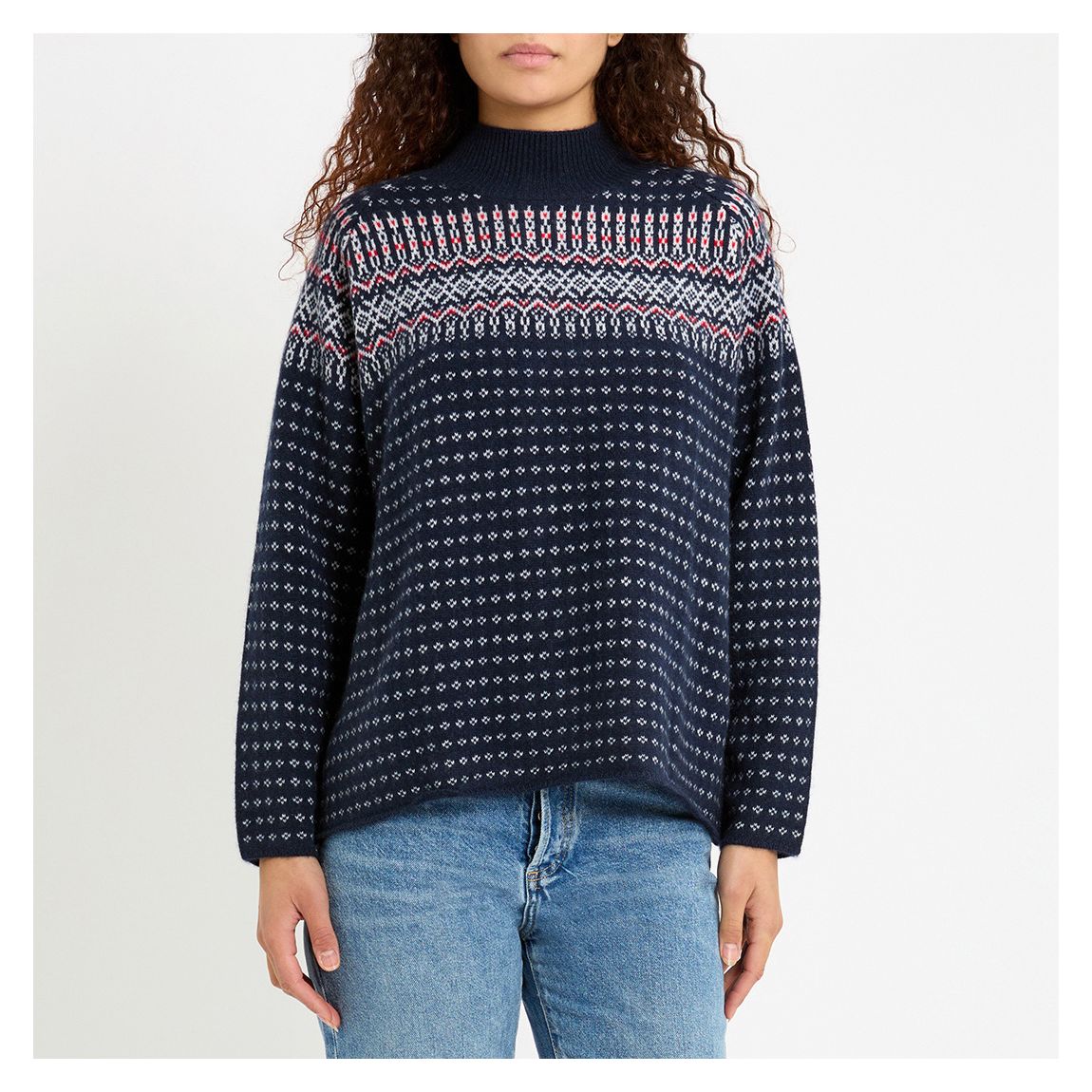 Navy Nordic Cashmere Sweat main product photo