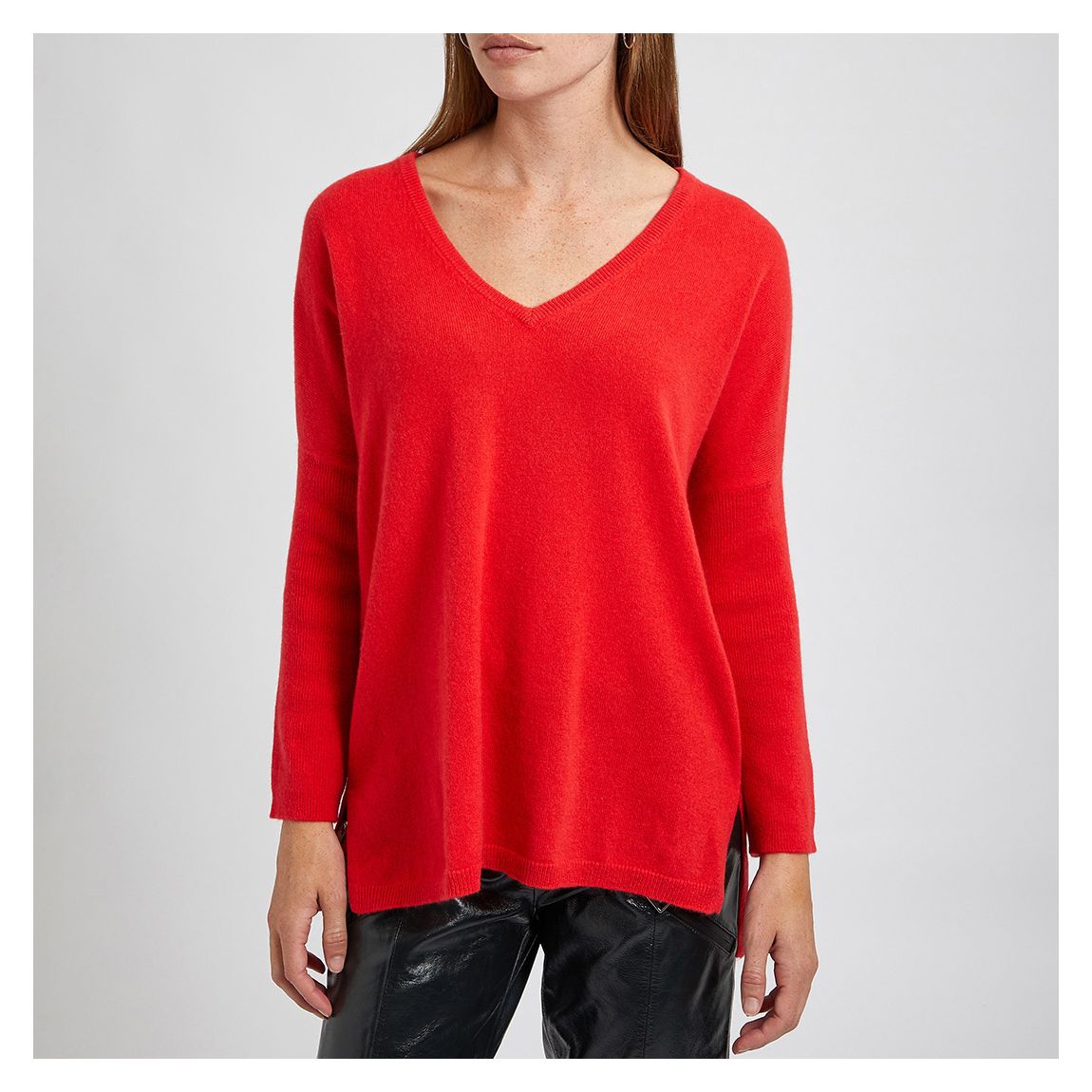 Scarlet Asymmetric Cashmere Jumper main product photo