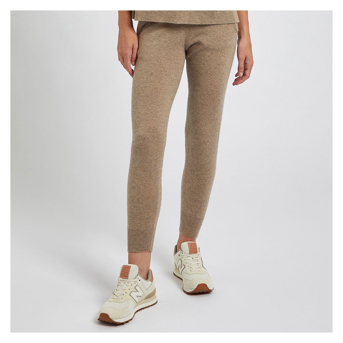 Beige Slim Cashmere Jogger main product photo