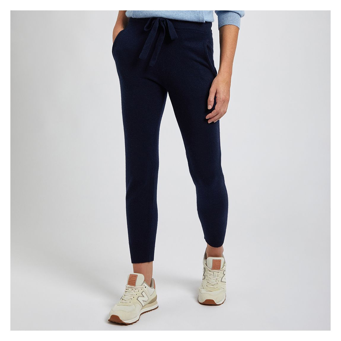 Navy Slim Cashmere Jogger main product photo