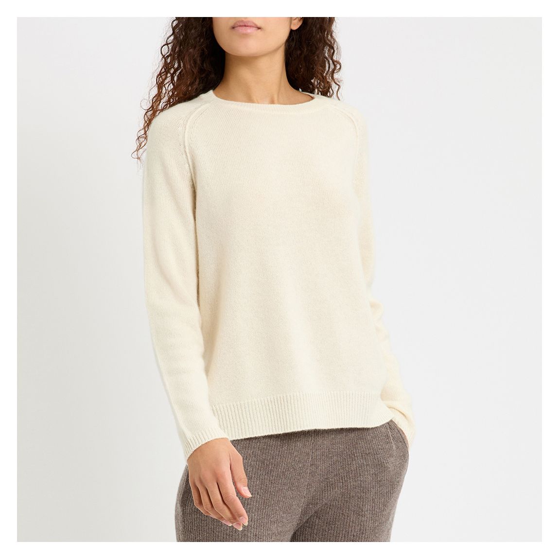 Cream Cashmere Heavy Sweater main product photo