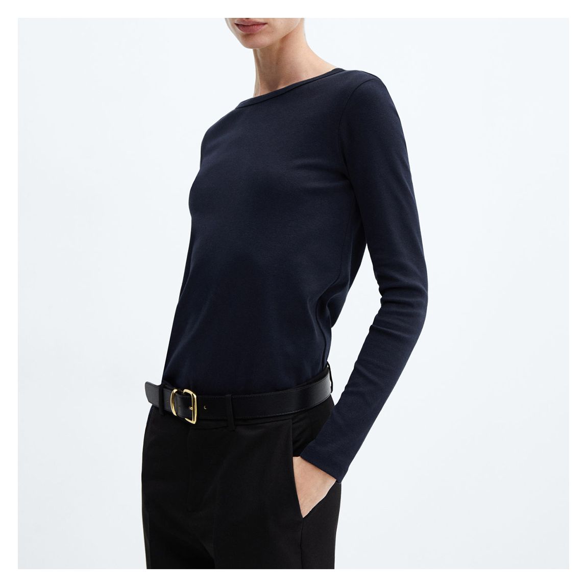 Navy Long-sleeved T-Shirt main product photo