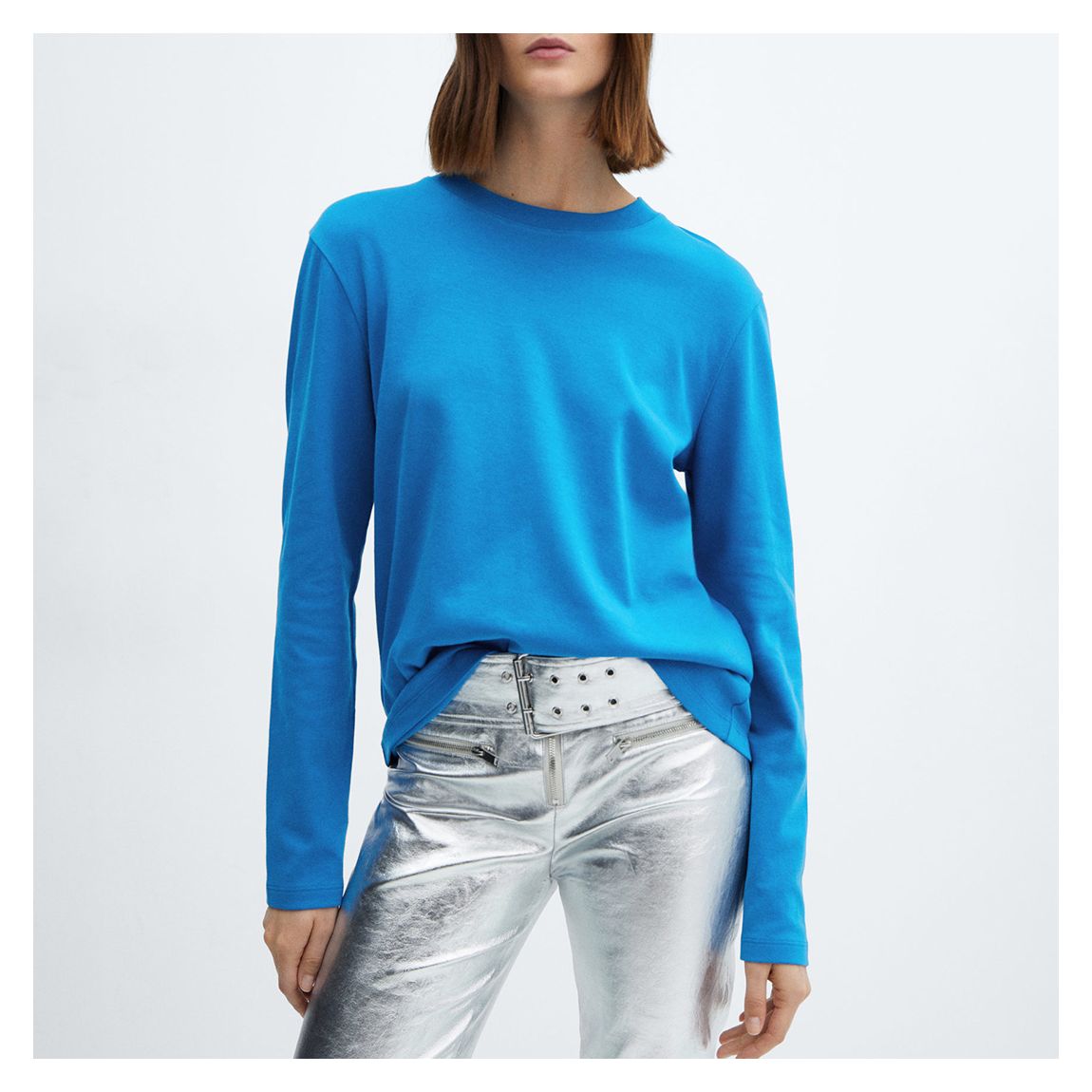 Turquoise Long-sleeved T-Shirt main product photo