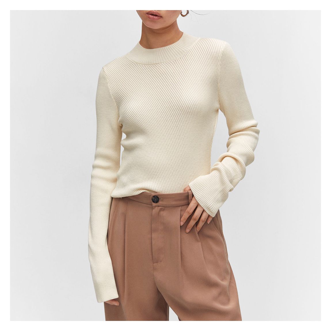 Ecru Fine Knit Jumper main product photo