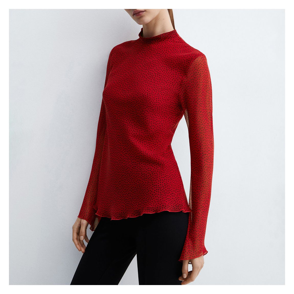 Scarlet Printed Back Bow Blouse main product photo