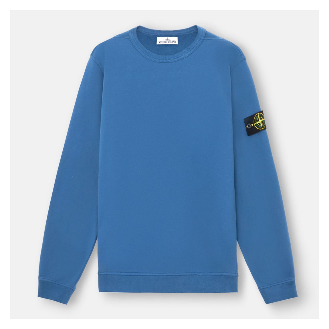Blue Crew Neck Organic Cotton Sweatshirt main product photo