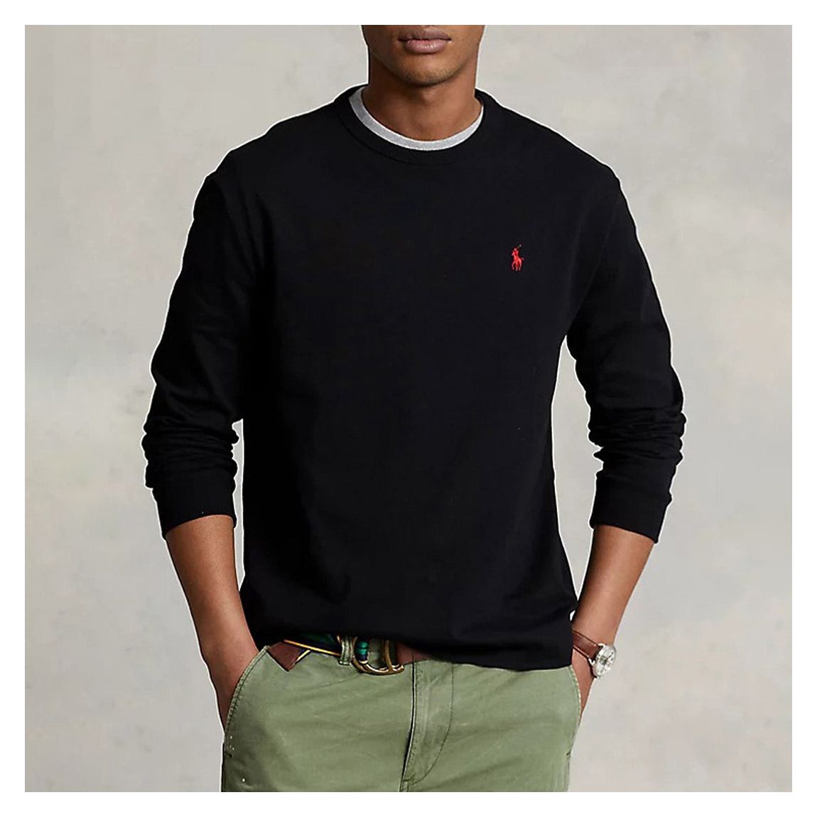 Black Heavyweight Long Sleeve T-Shirt main product photo