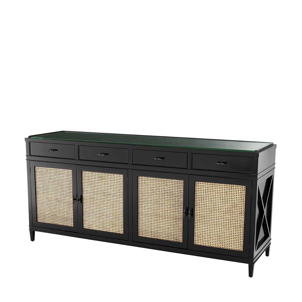 Bahamas Dresser Black & Natural Cane main product photo