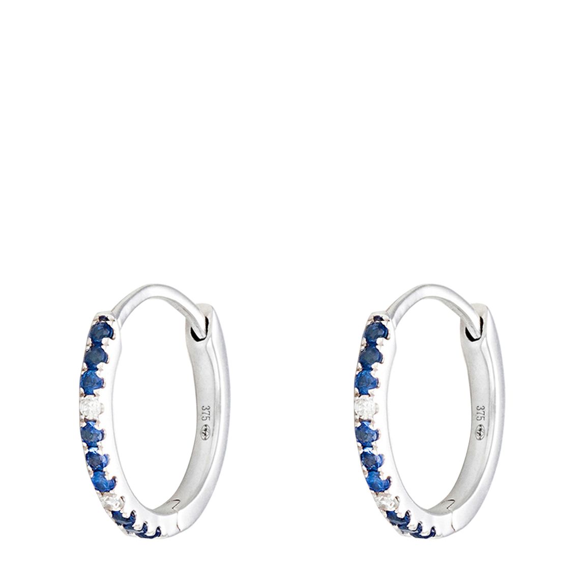 "Starry Sky" Diamonds 0.02/4, Sapphire 0.13/18 - Earrings main product photo
