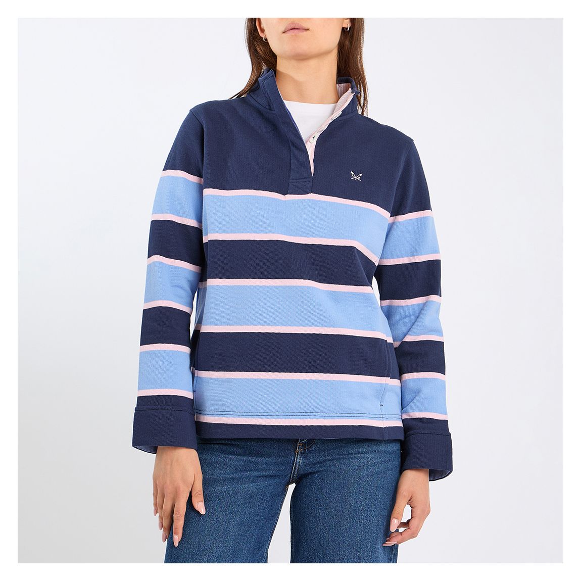 Navy/Blue Pique Sweatshirt main product photo