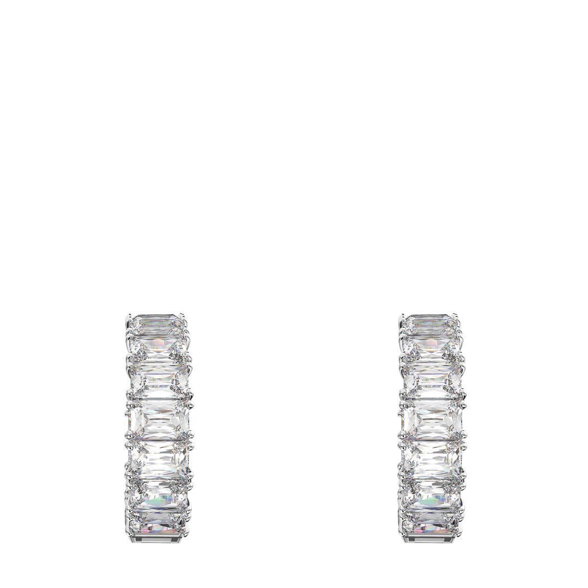 Silver Matrix Hoop Earrings main product photo