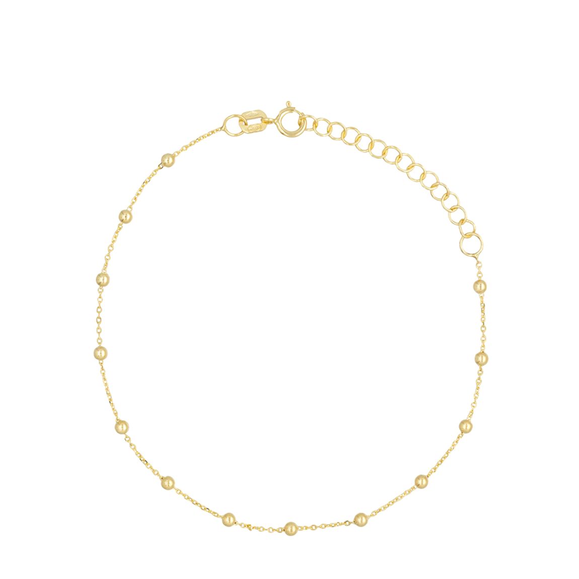 Yellow Gold Ball Chain Bracelet main product photo