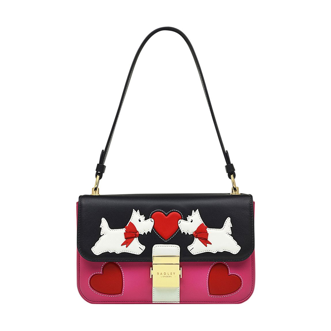 Red Valentines Medium Flapover Shoulder Bag main product photo