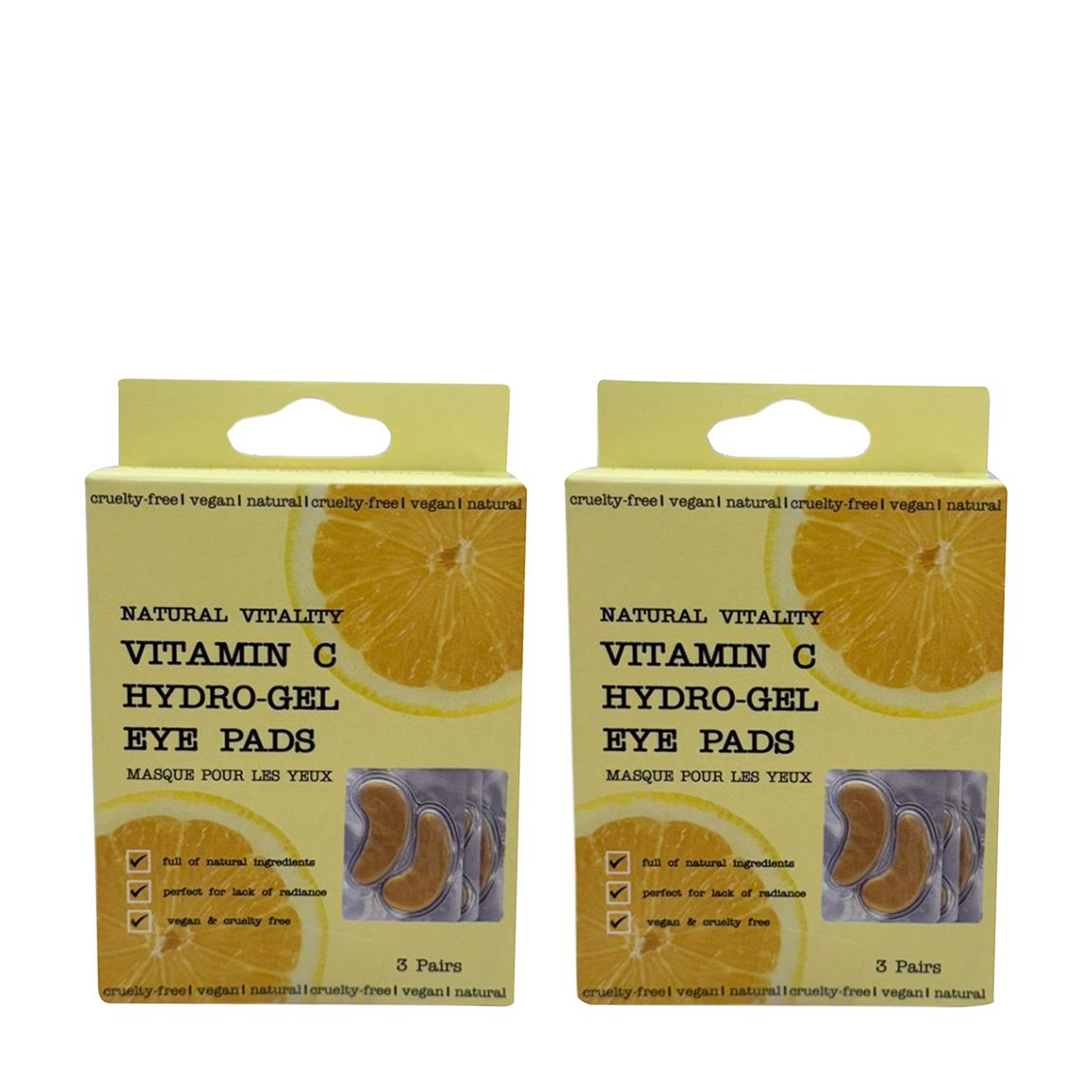 2 X Vitamin C Hydro-Gel Eye Pads X 3 main product photo