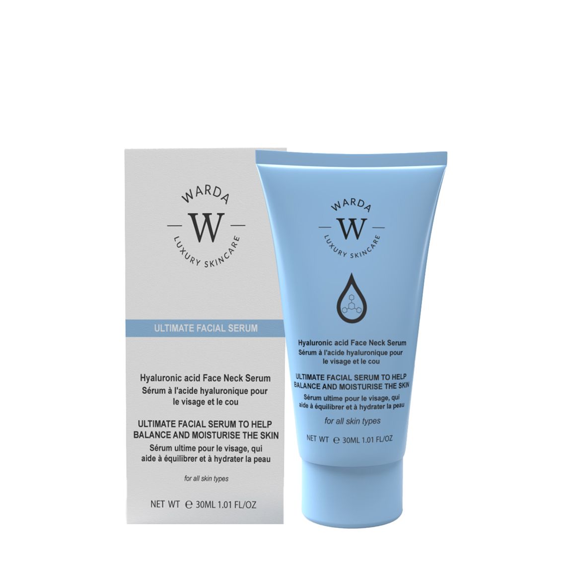Warda - Hyaluronic Acid Face Neck Serum 30ml main product photo