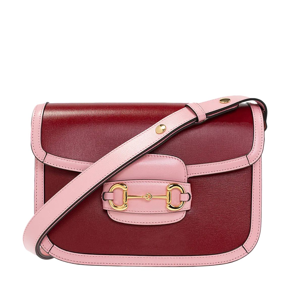 Red and Pink Horsebit 1955 Shoulder Bag main product photo