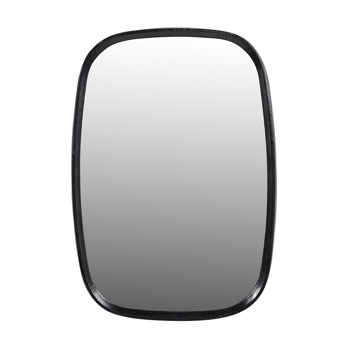 Lloyd Dark Graphite Textured Aluminium Mirror Small main product photo