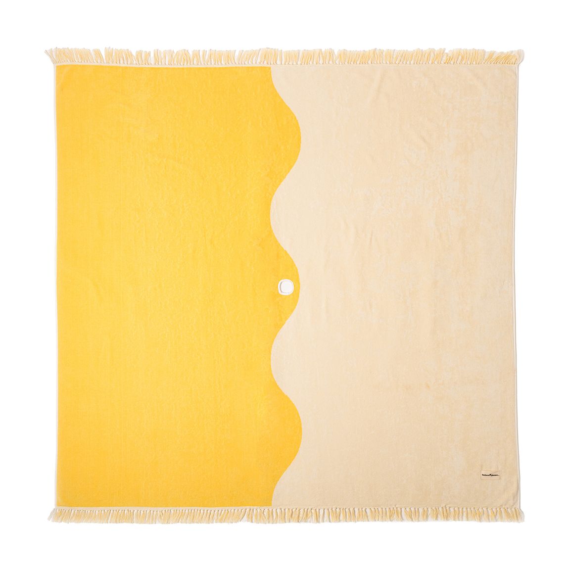 Ocean Mimosa Stripe Holiday Beach Blanket main product photo