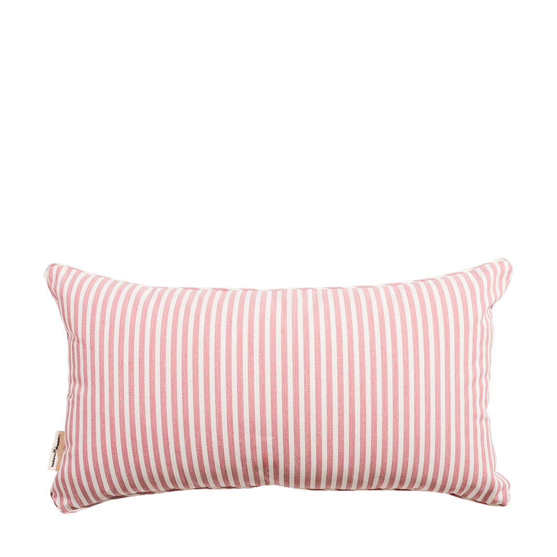 Laurens Pink Stripe Rectangle Throw Pillow main product photo