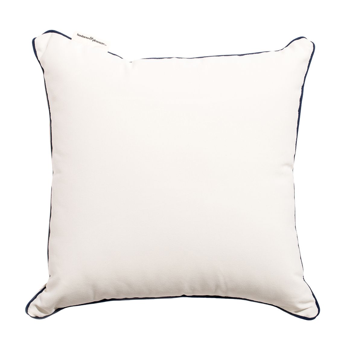 Rivie White Small Square Throw Pillow main product photo
