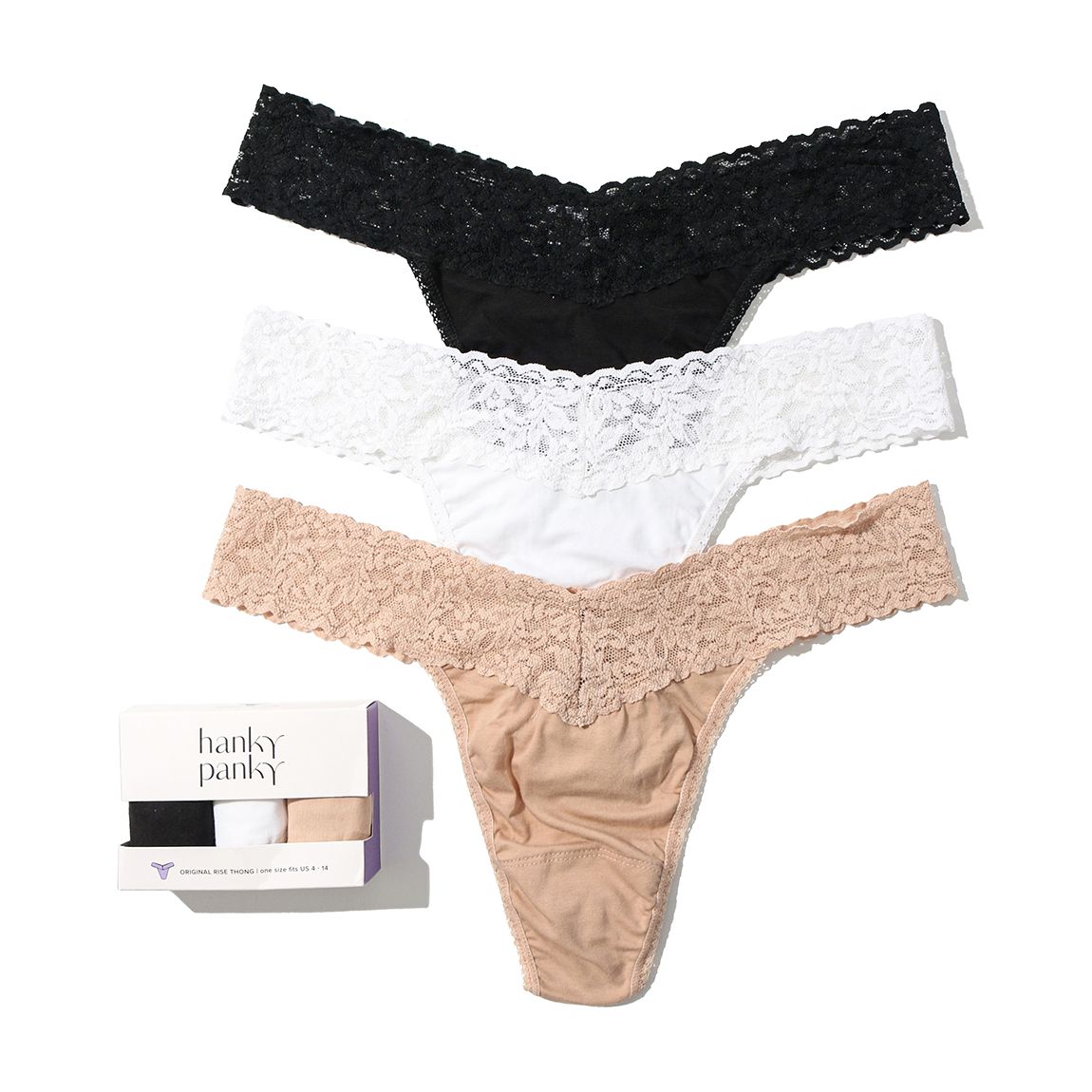 3 Pack Supima Cotton Original Rise Thong main product photo