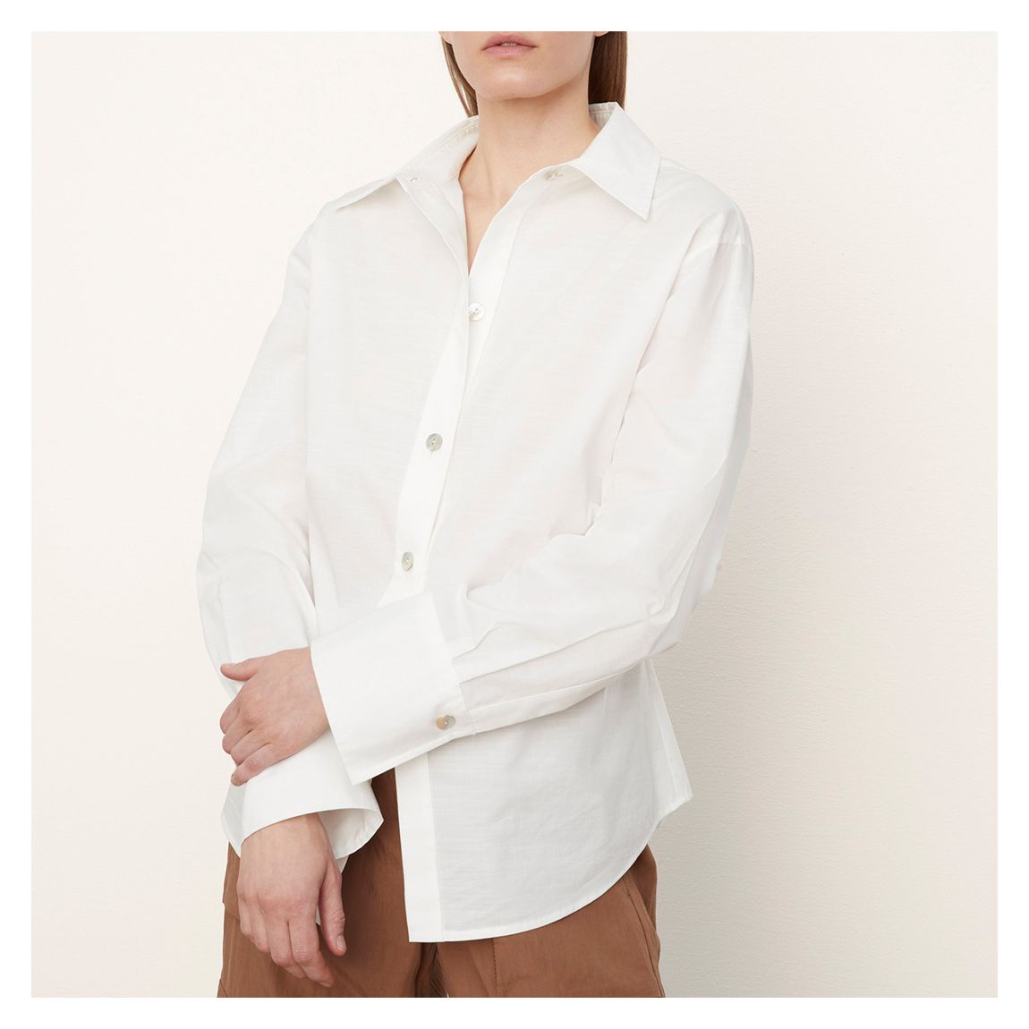 White Tie Back Cotton Shirt main product photo