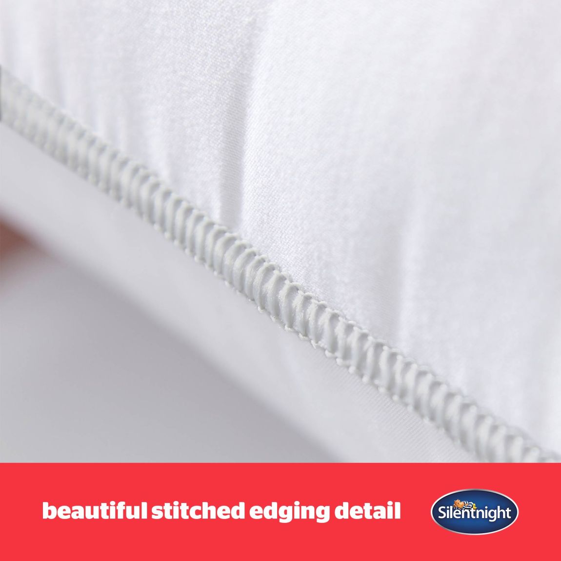 Silentnight Luxury Overlocked Bounceback Pillow - 4 Pack