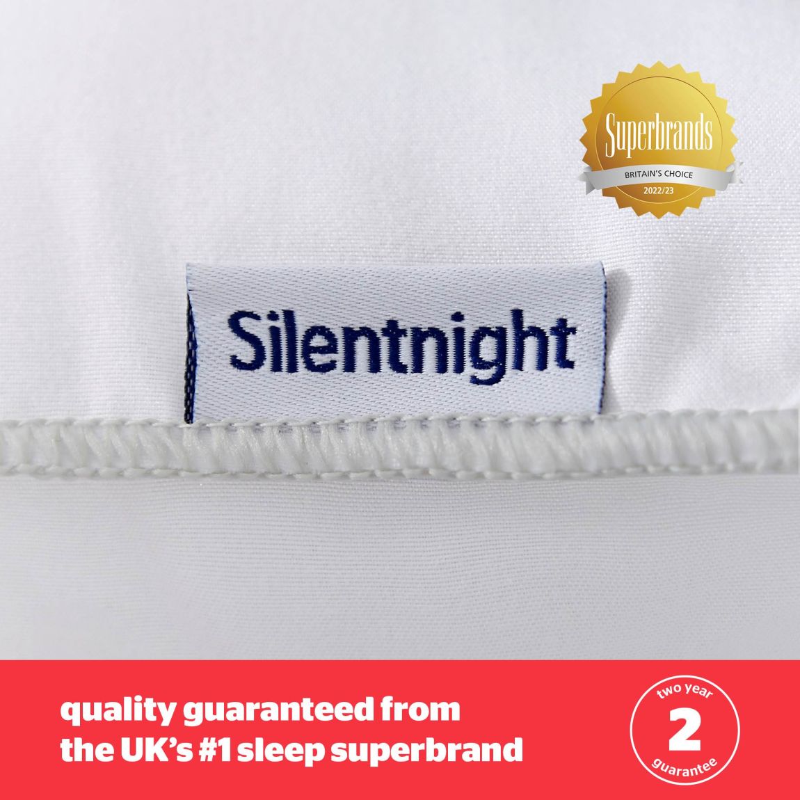 Silentnight Luxury Overlocked Bounceback Pillow - 4 Pack