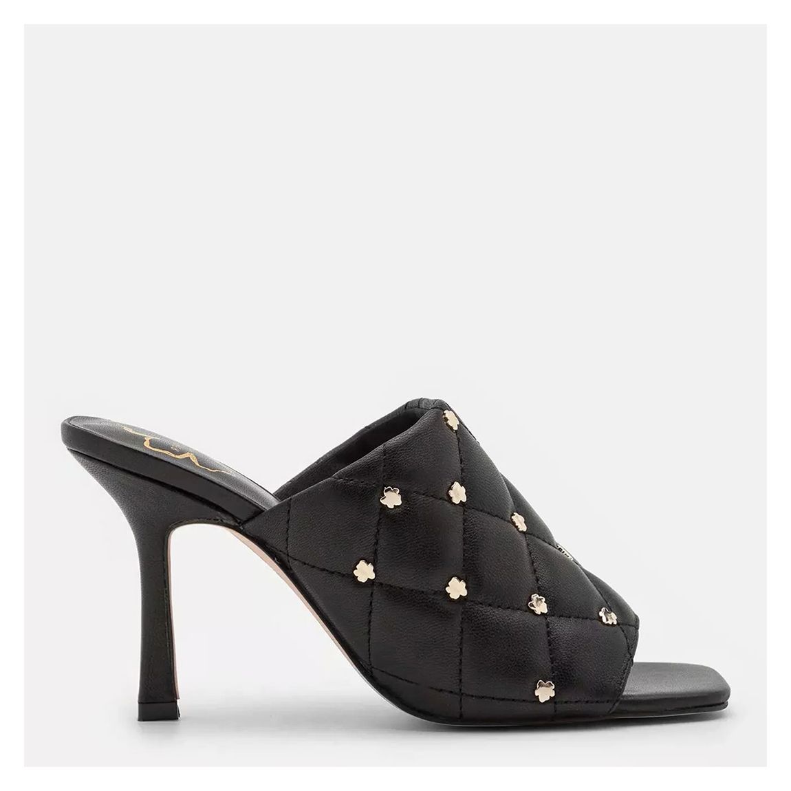 Black Majji Studded Heeled Mule main product photo