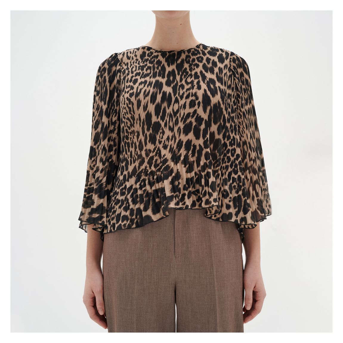 Brown Nesdra Printed Blouse main product photo