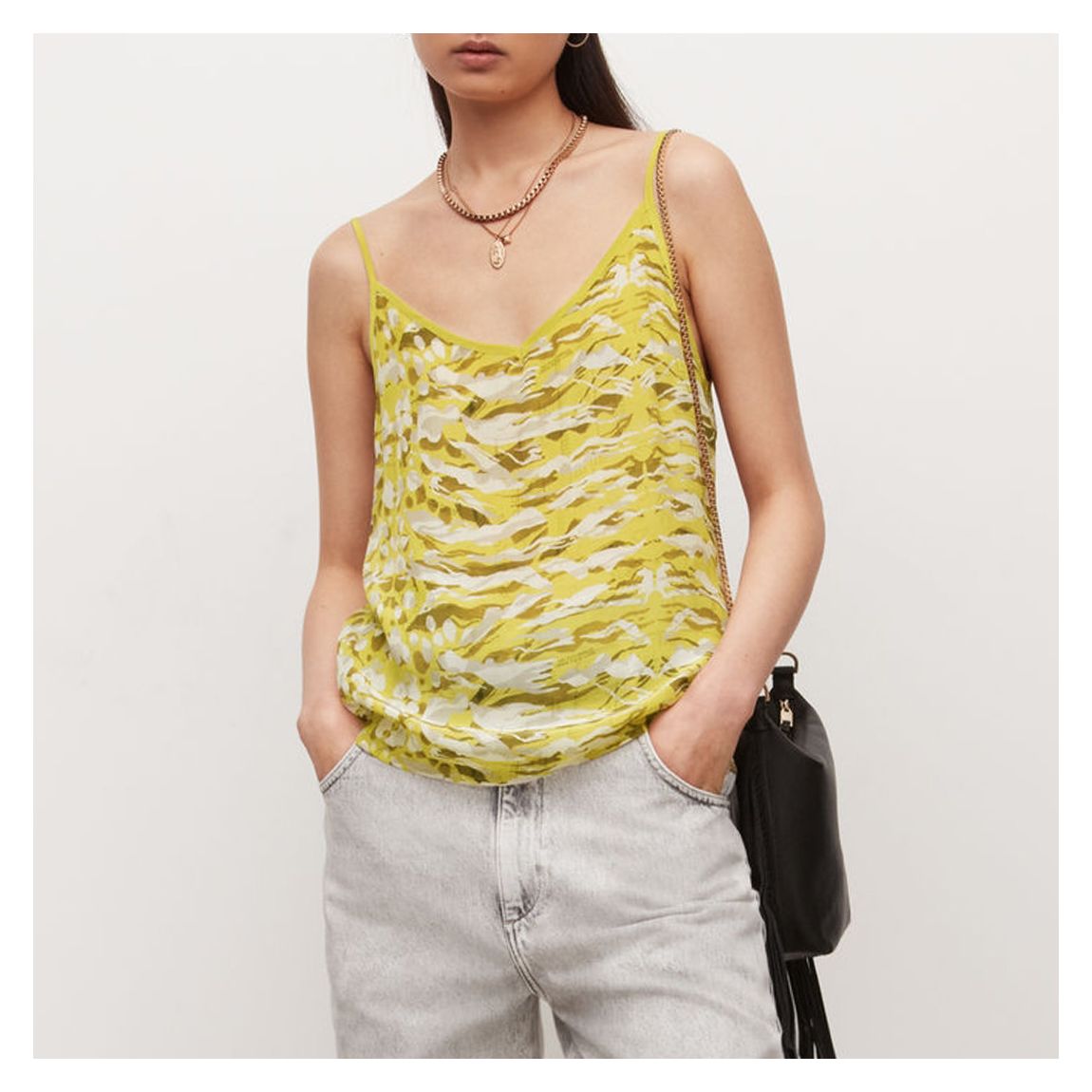 Yellow Tami Printed Top main product photo