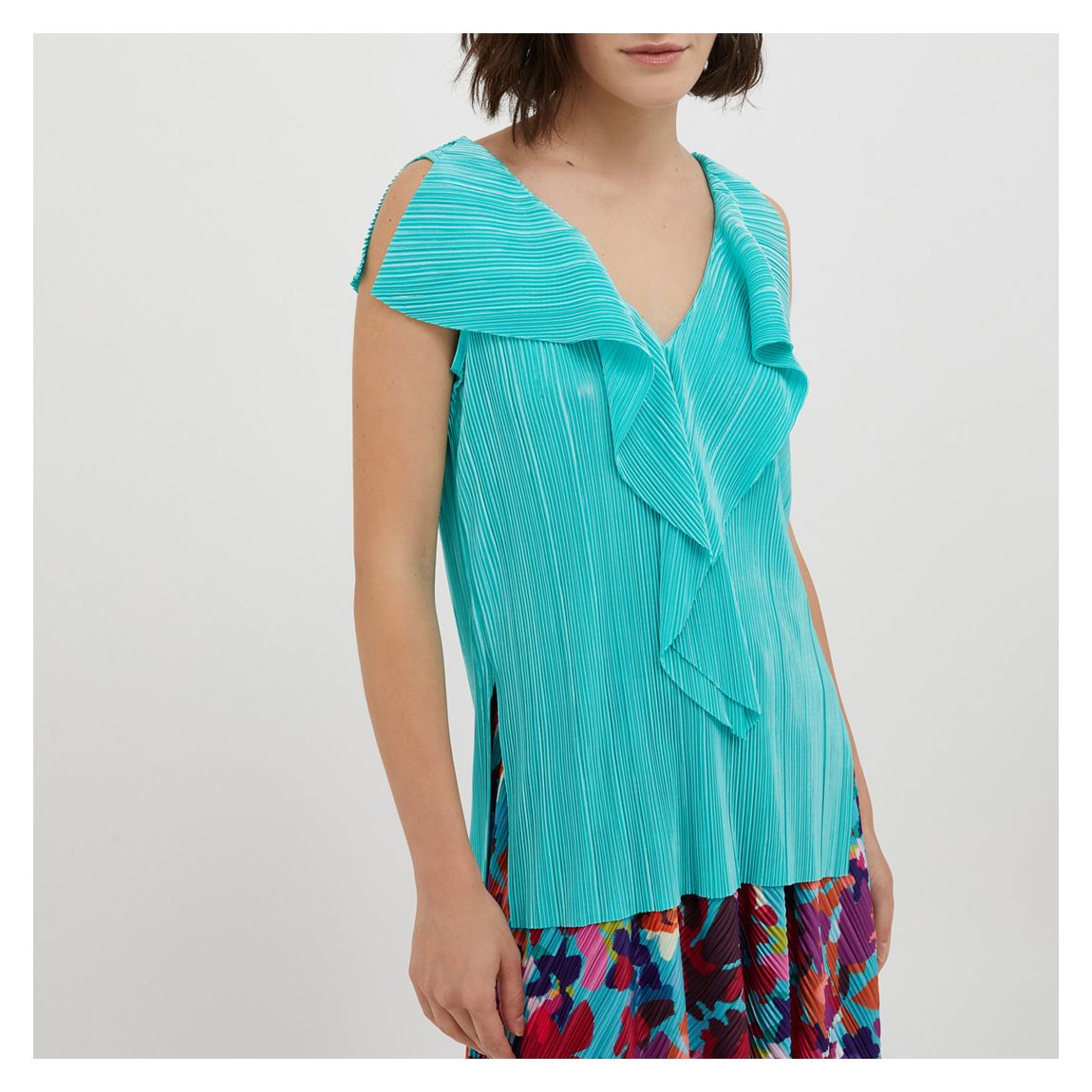 Blue Sofia Frill Top main product photo