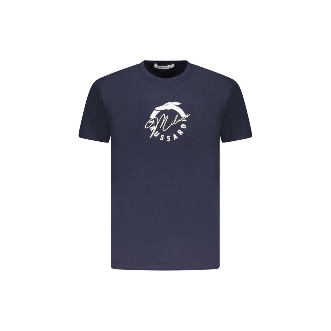 Trussardi Milano Logo Tee - Blue T-Shirts main product photo