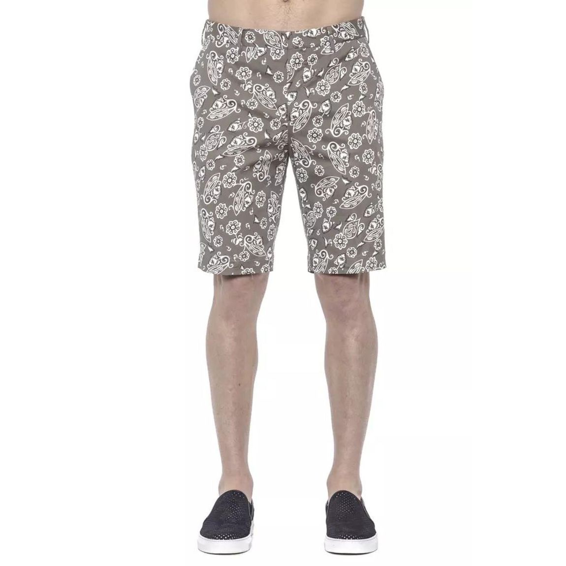 Paisley Summer Shorts Relaxed Fit - Green main product photo