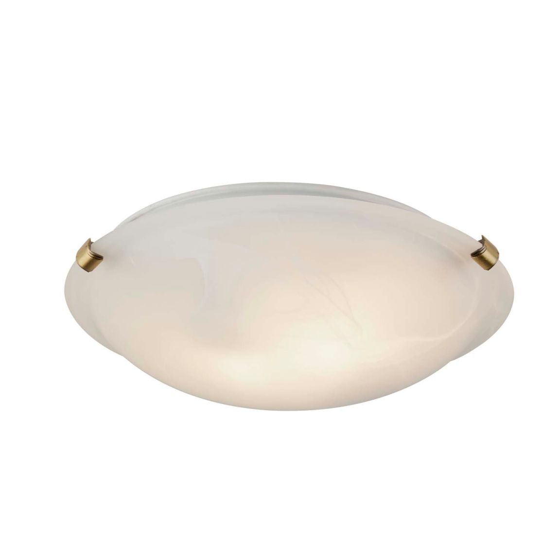 Kent 2 Light Flush Ceiling Light Antique Brass main product photo