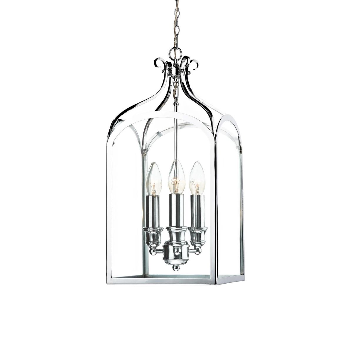 Senator 3 Light Pendant Polished Chrome main product photo