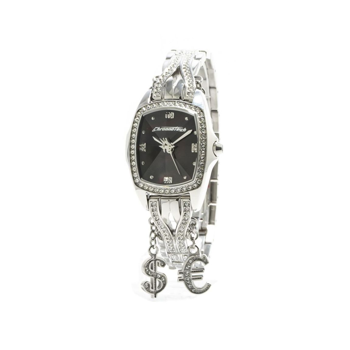 Chronotech 7008LS15MAC Crystal Charm Watch Wo - Silver Watches main product photo