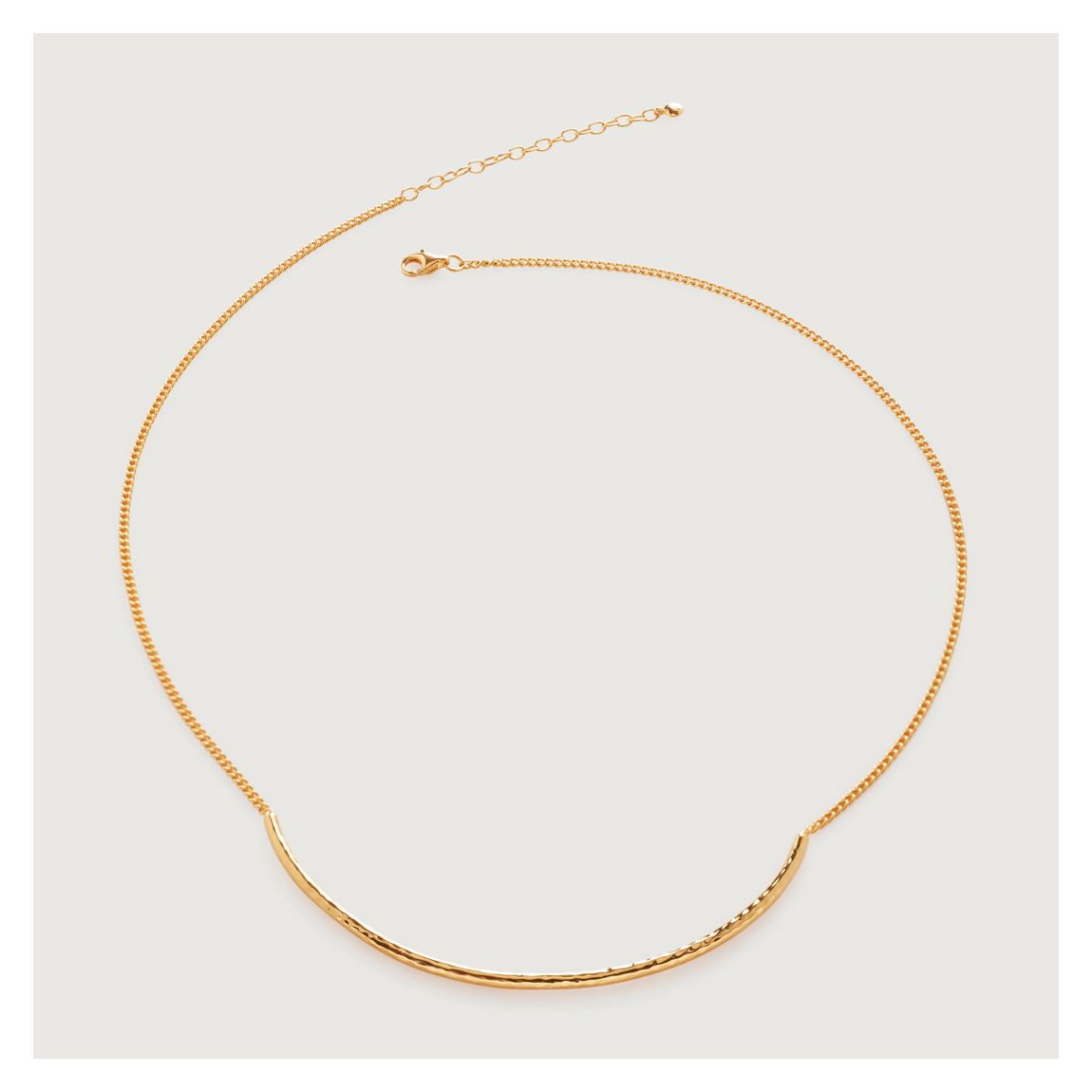 Gold Vermeil Deia Curve Necklace 41-46cm/16-18' main product photo
