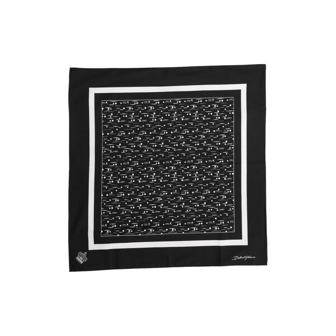 Print Scarf - Black And White Scarves main product photo