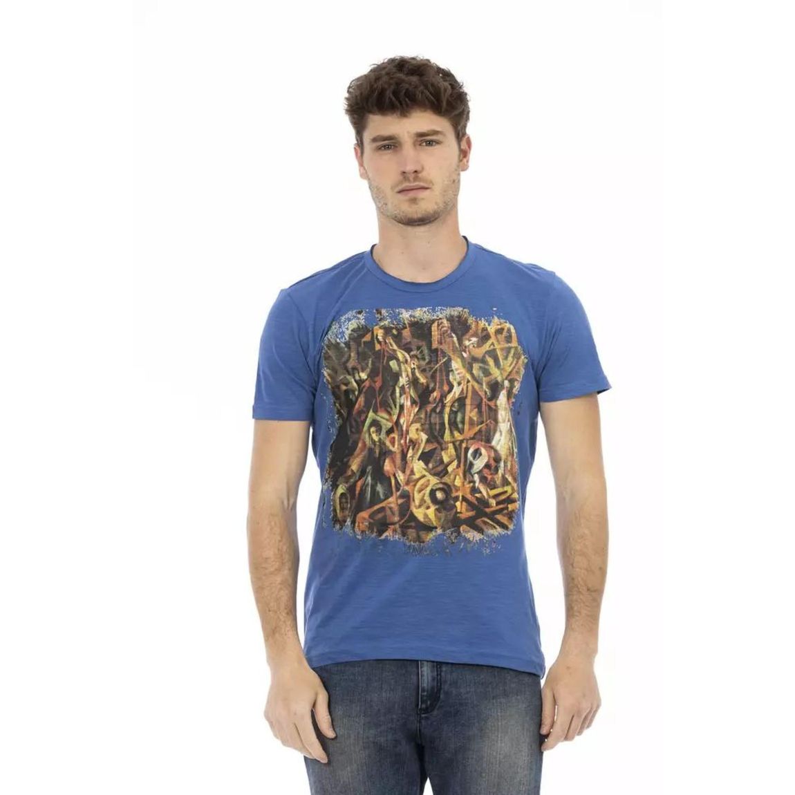 Abstract Art Graphic Tee - Blue T-Shirts main product photo