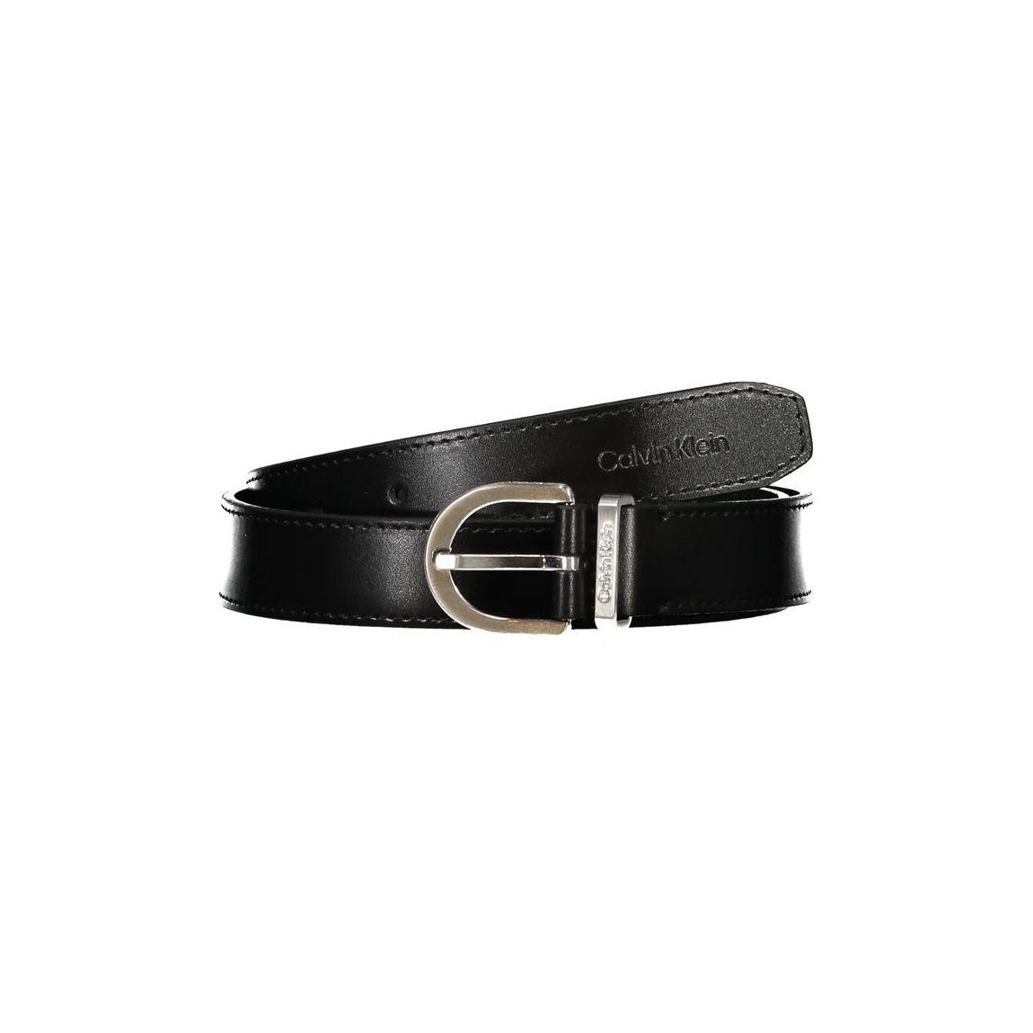 Leather Belt Classic Buckle Black Wo main product photo