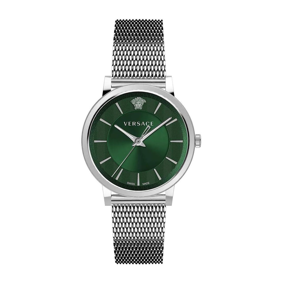 Stainless Steel Analog Quartz Watch with Leather Strap Unisex - Grey main product photo